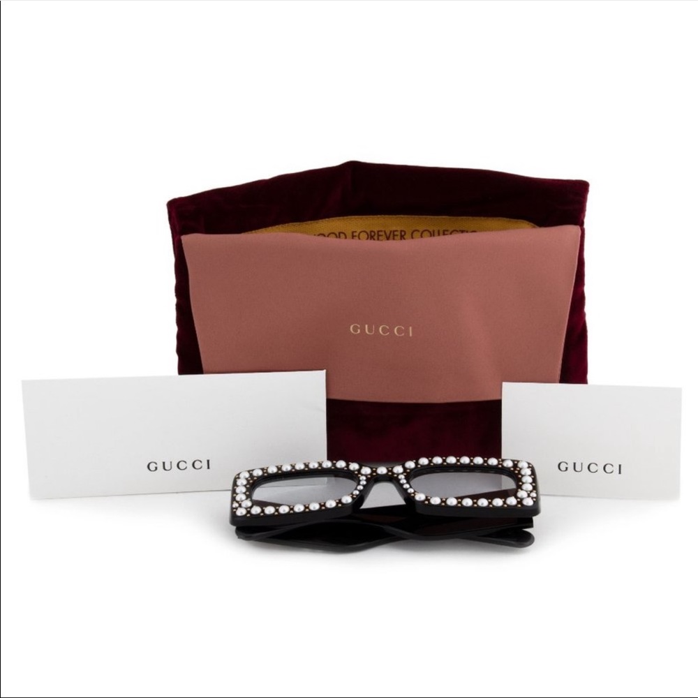 Gucci Hollywood forever rectangular sunglasses - Picture 6 of 15